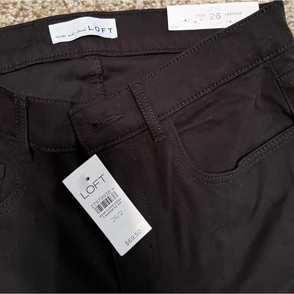 NWT LOFT black pants leggings style